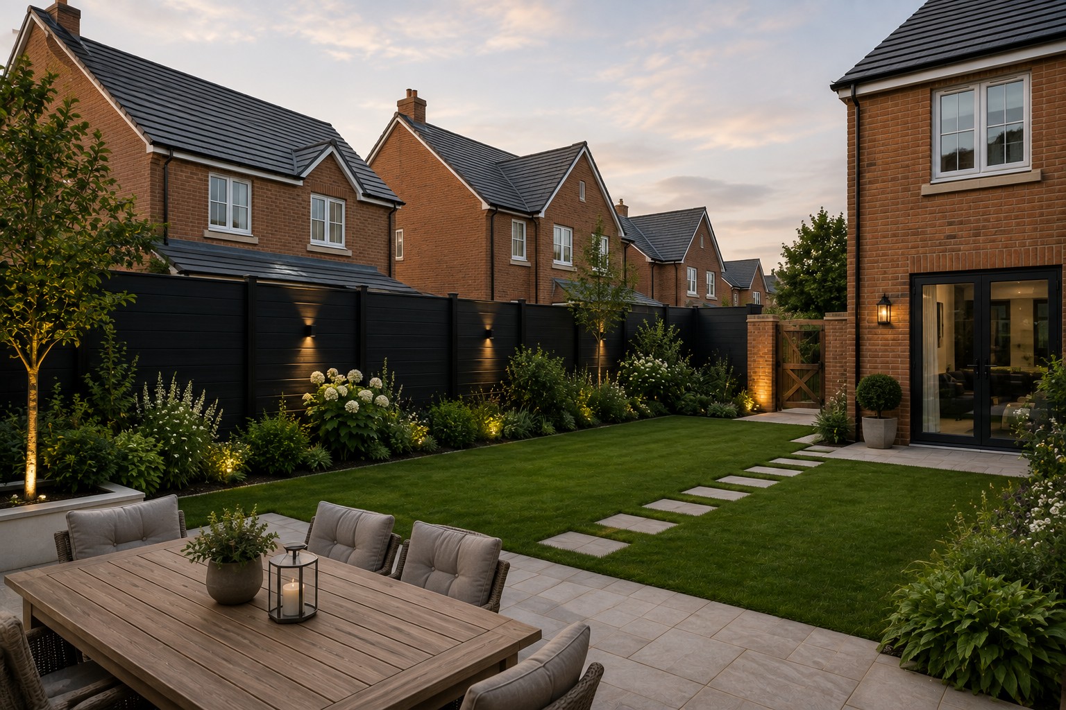Composite fencing garden inspiration by Pinnacle Fencing
