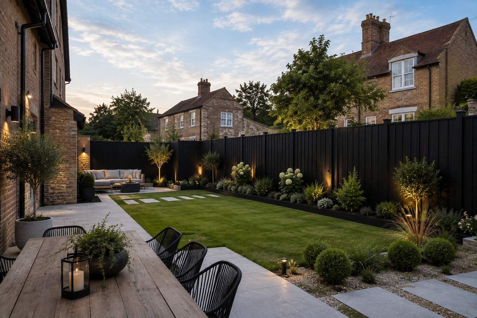 Composite fencing garden inspiration by Pinnacle Fencing