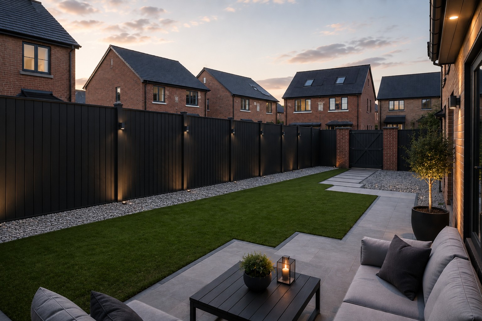 Composite fencing garden inspiration by Pinnacle Fencing