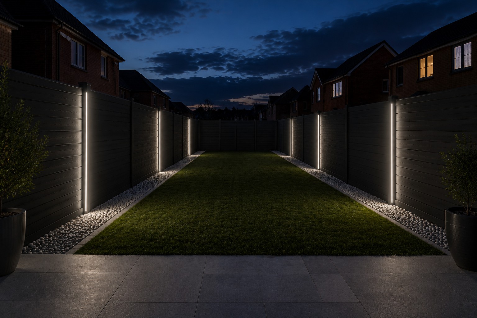 Composite fencing garden inspiration by Pinnacle Fencing